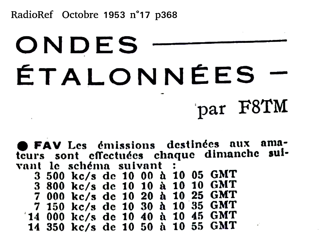 Fin de bande octobre 1953